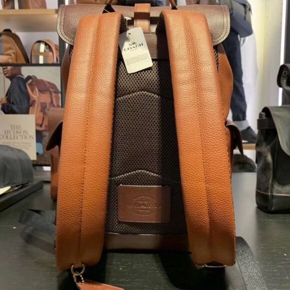 Coach Hudson Backpack In Colorblock - Picture 4 of 12